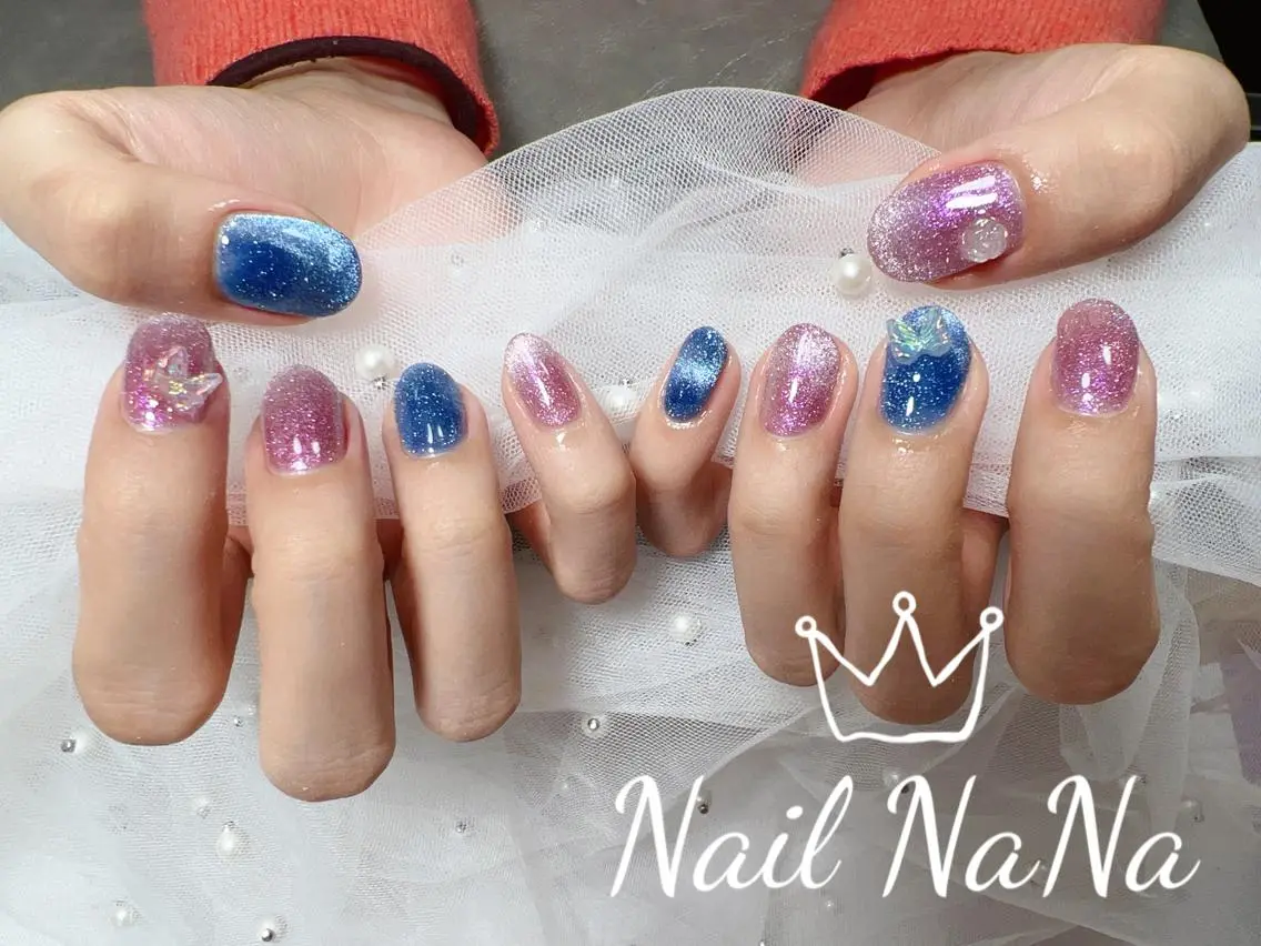 ロング カラー ネイル ハンドネイル Nail NaNaのネイルデザイン