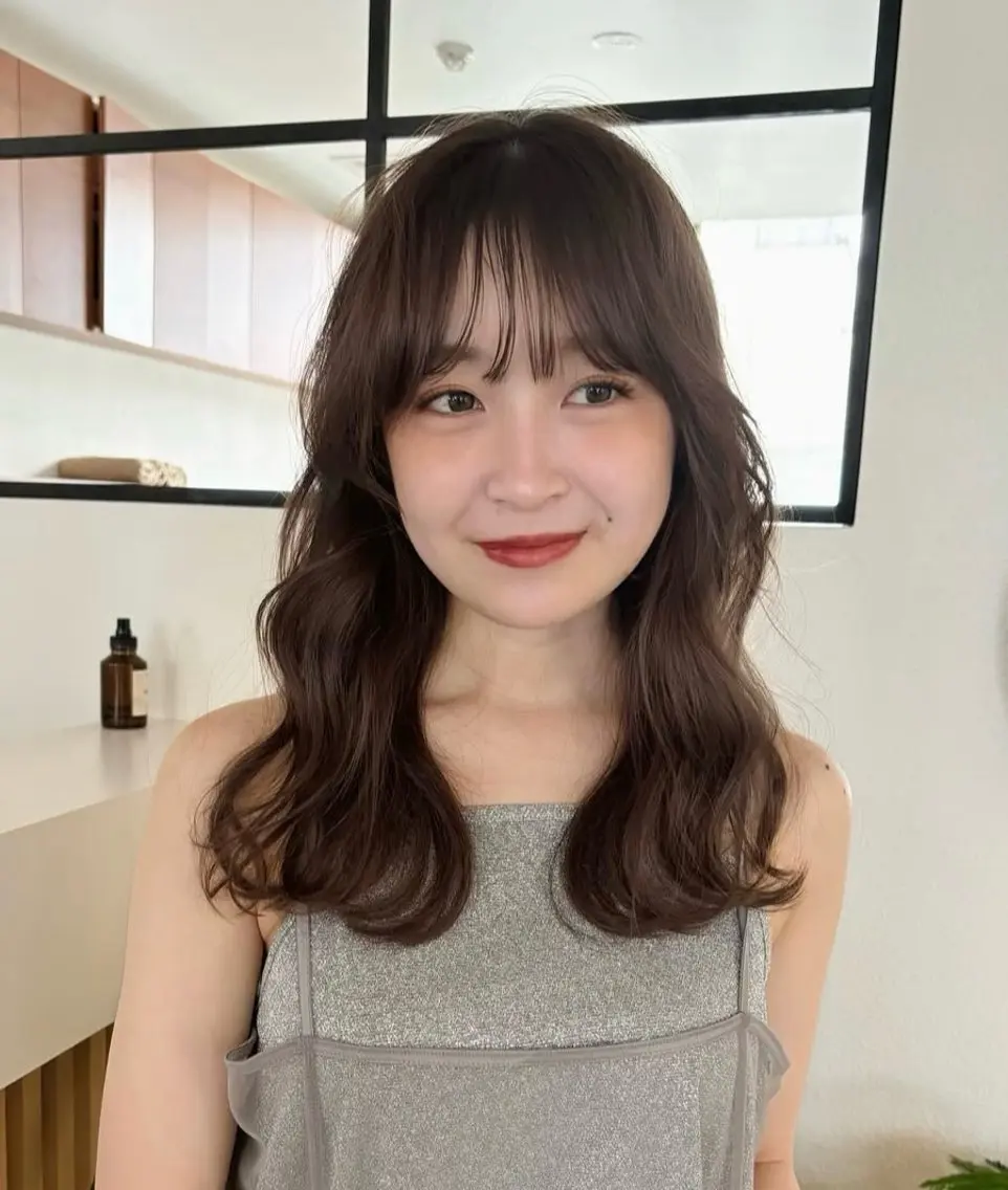 ミディアム ミディアムパーマ ミディアムヘア Chifumiのヘアスタイル