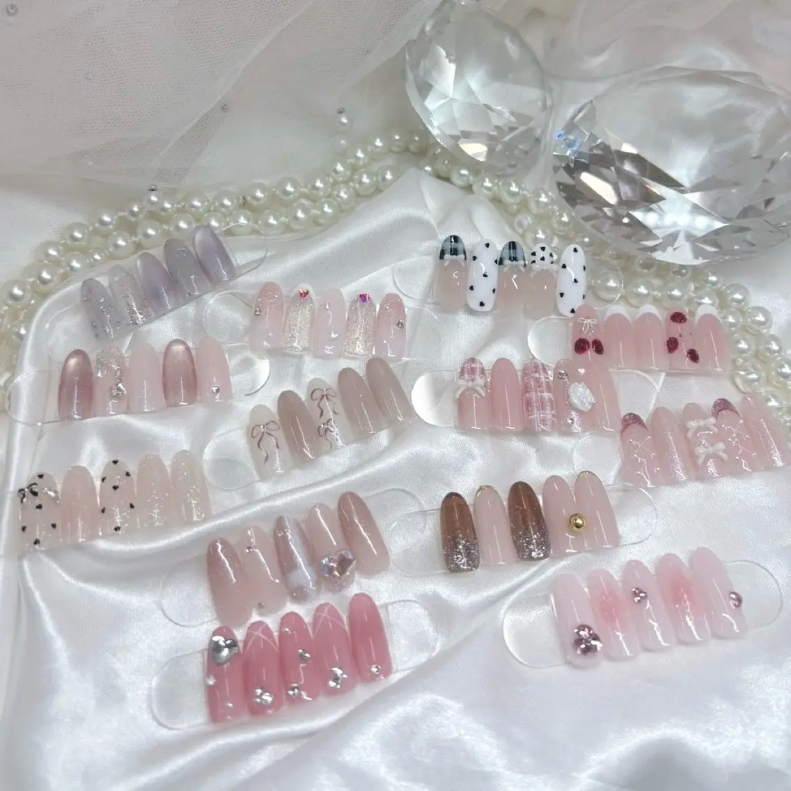 セミロング ハンドネイル Nailsalon Angeのネイルデザイン