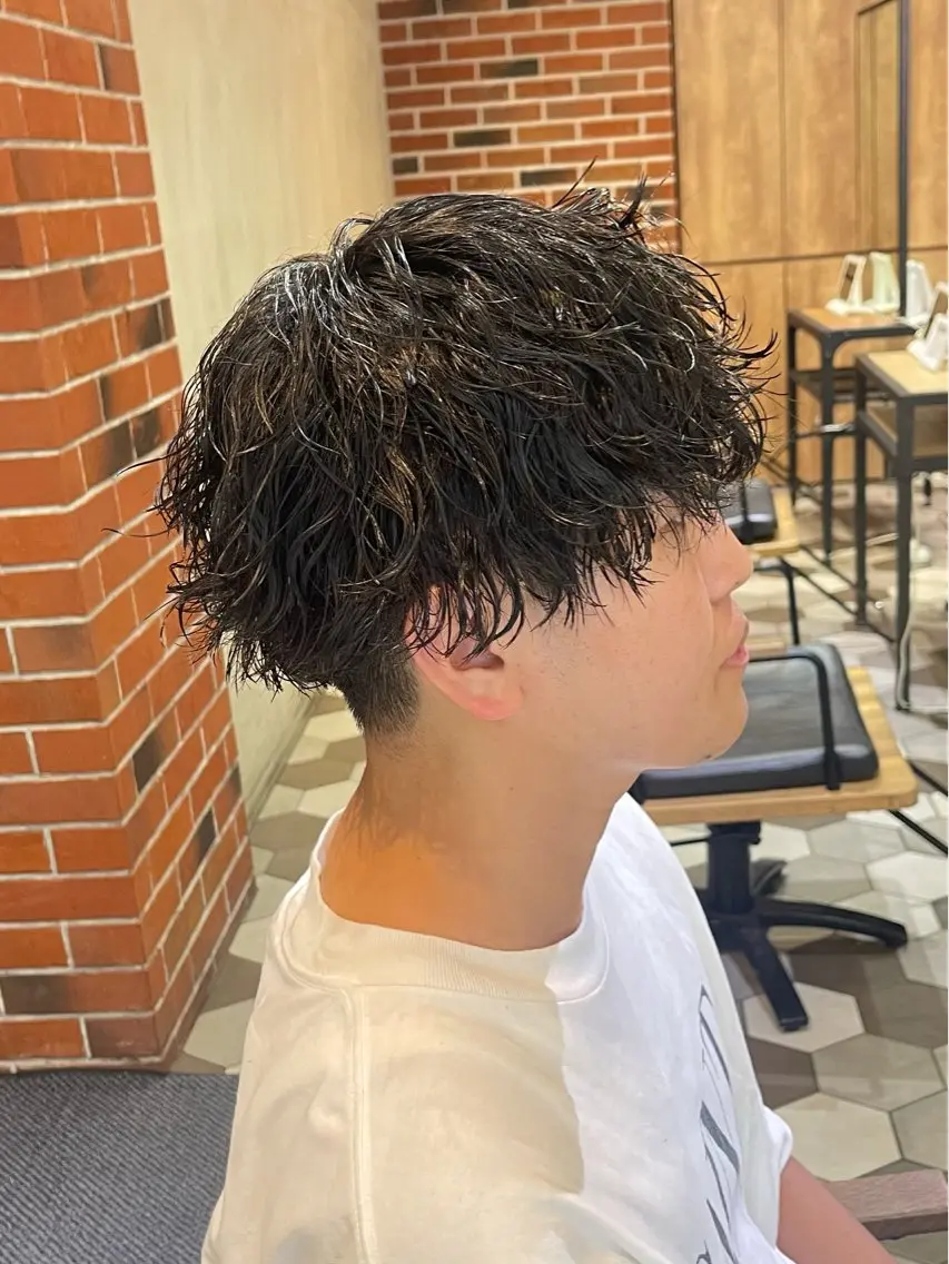 パーマ メンズ 大人男子の メンズパーマのヘアスタイル
