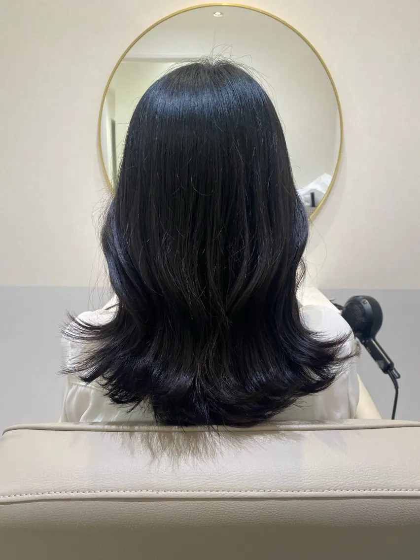 ロング カラー くびれヘア 韓国ヘア・カラー 🩵SHIZUKUのヘアスタイル