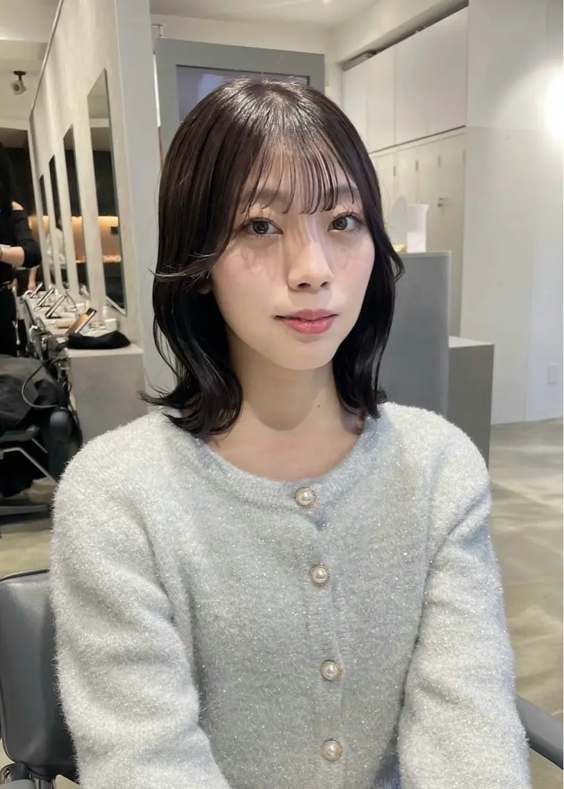 ミディアム カラー 透明感カラー ラベンダーカラー 新宿⋆✦ Maoのヘアスタイル