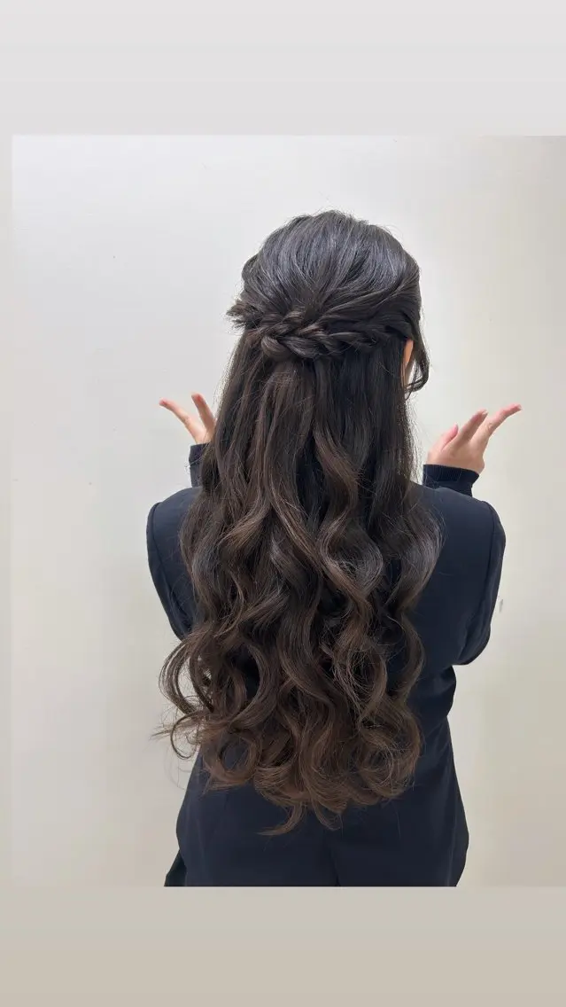 ヘアアレンジ 卒業式のヘアスタイル ヘアセットサロン ココのヘアスタイル