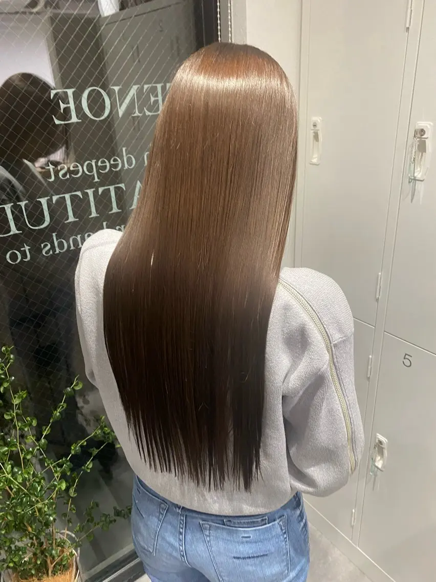 髪を"育てる・整える"ケアメニュー✨【イチオシ】カット+髪質改善トリートメント✨の写真