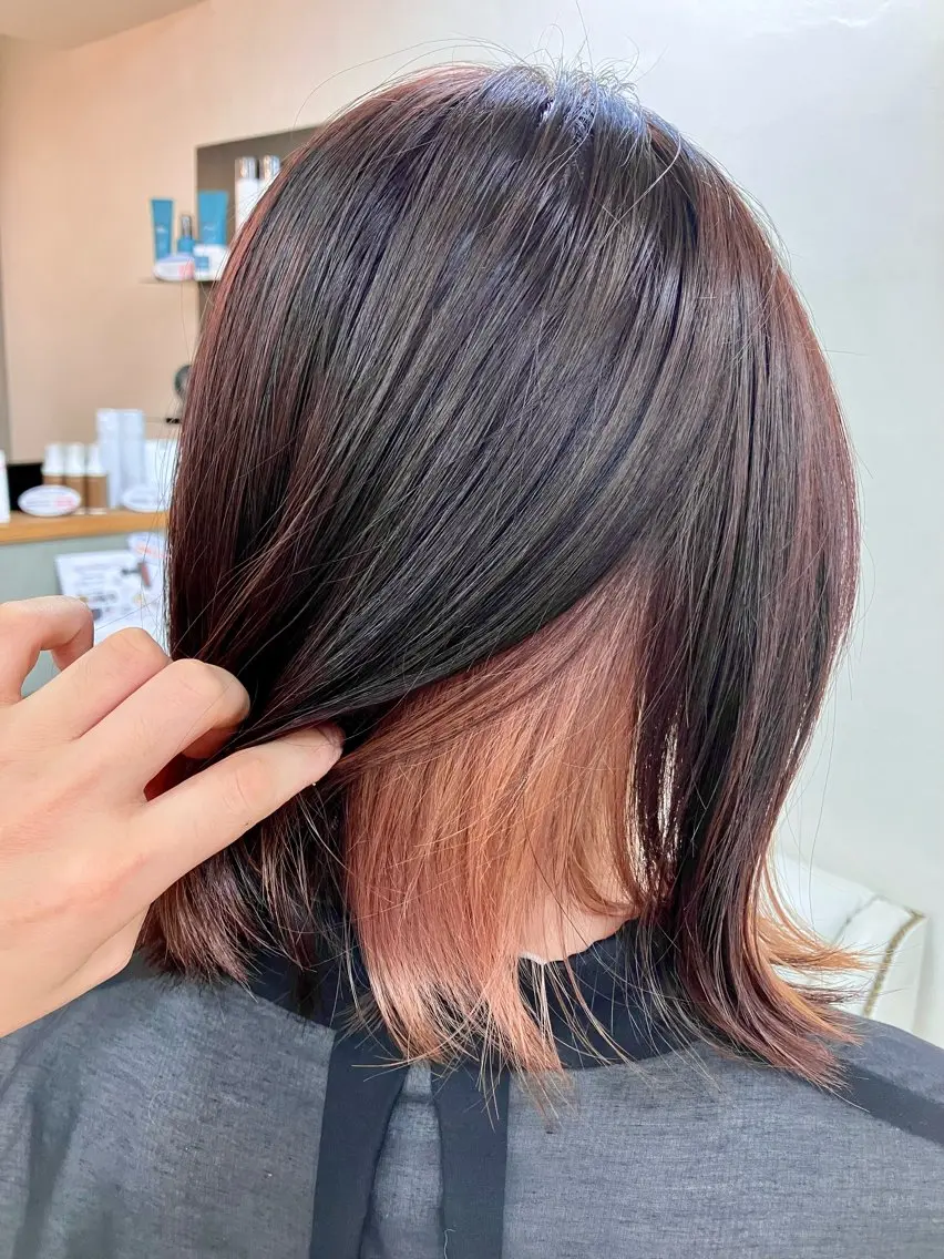 ミディアム レイヤー×透明感 カラー🤍MAOのヘアスタイル