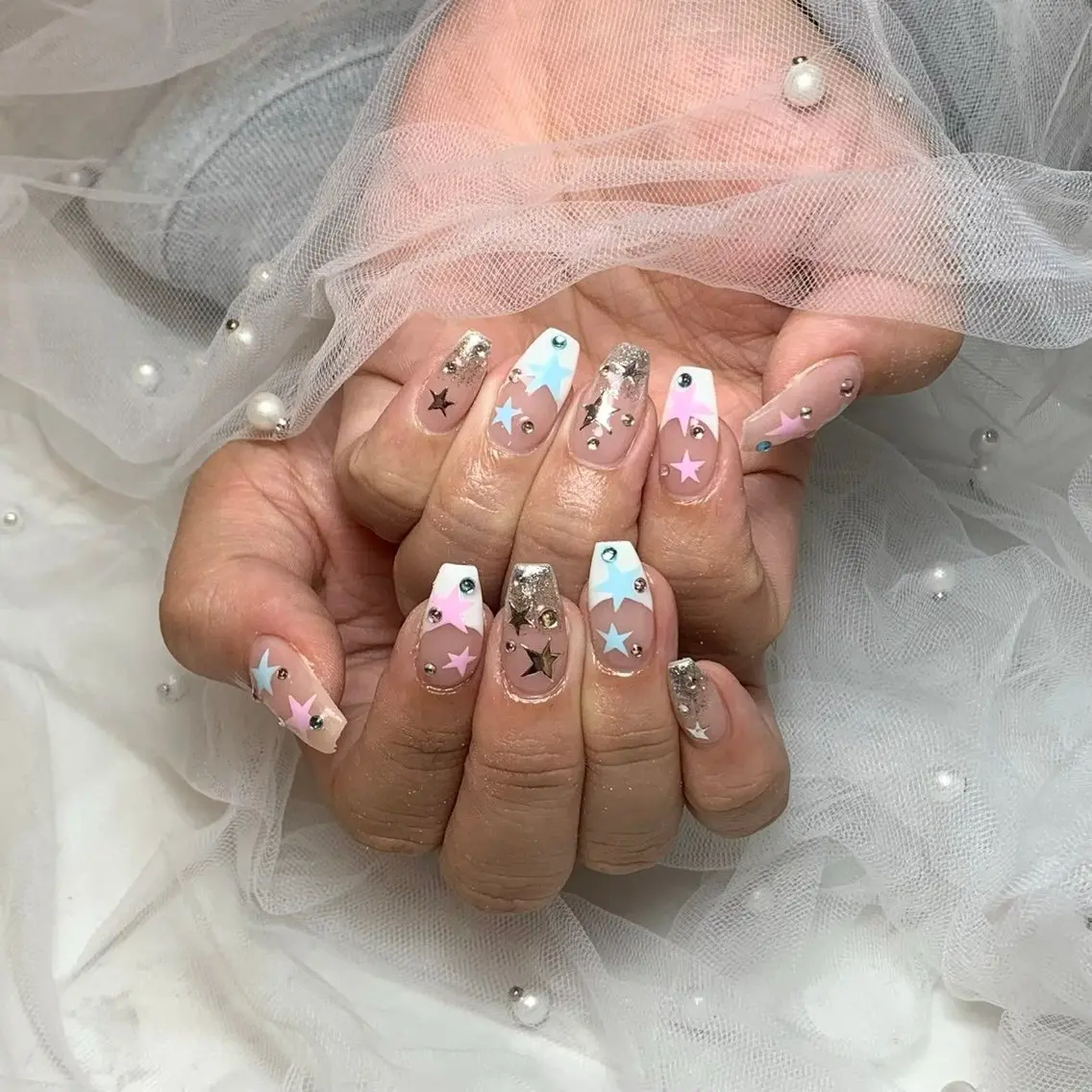 ネイル フレンチネイル 持ち込み D.d ririaのネイルデザイン