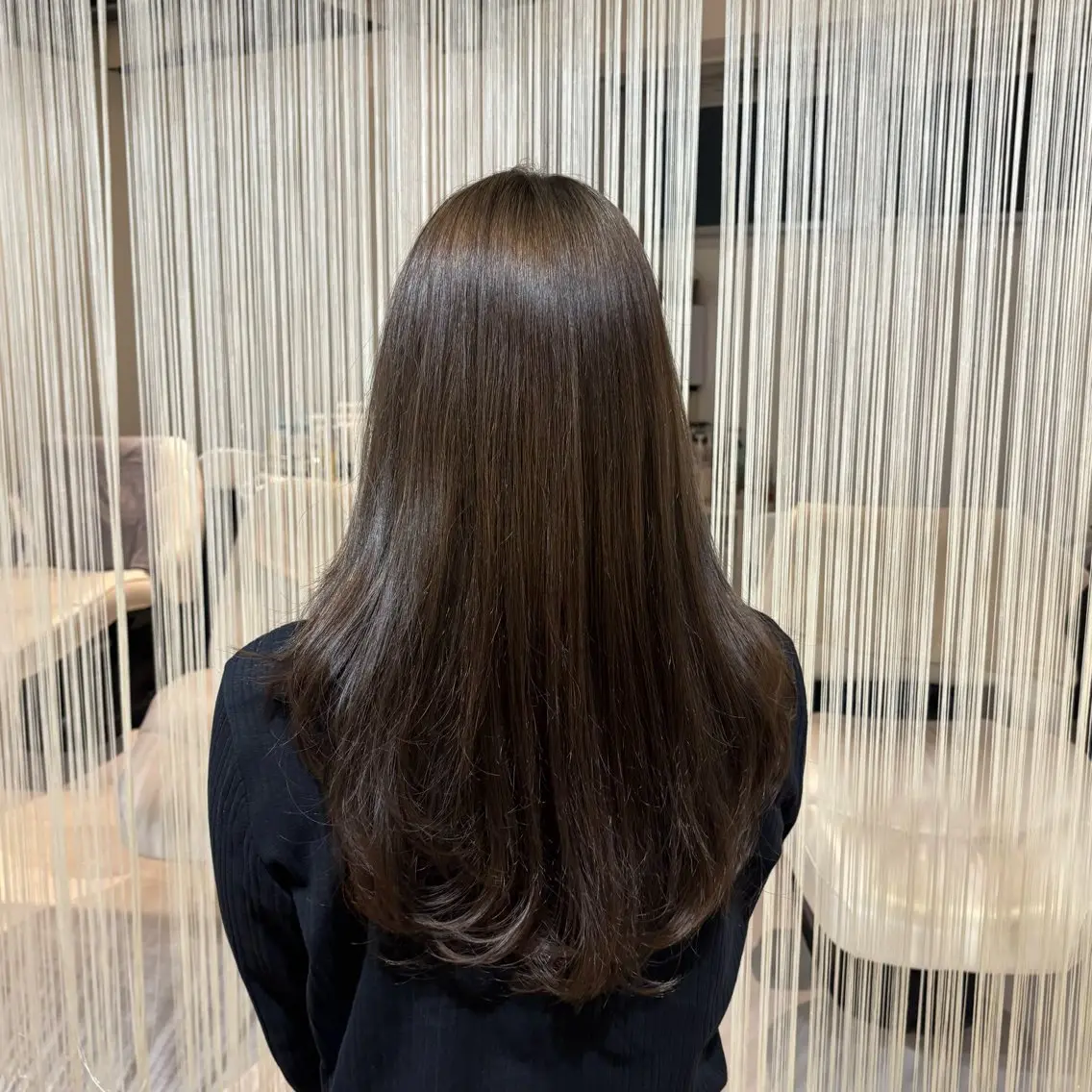 ロング カラー アッシュ アッシュグレー アッシュグレージュ 透明感カラー グレージュ カット ヘアカラー トリートメント RINNO🌷透明感 カラー/髪質改善のヘアスタイル