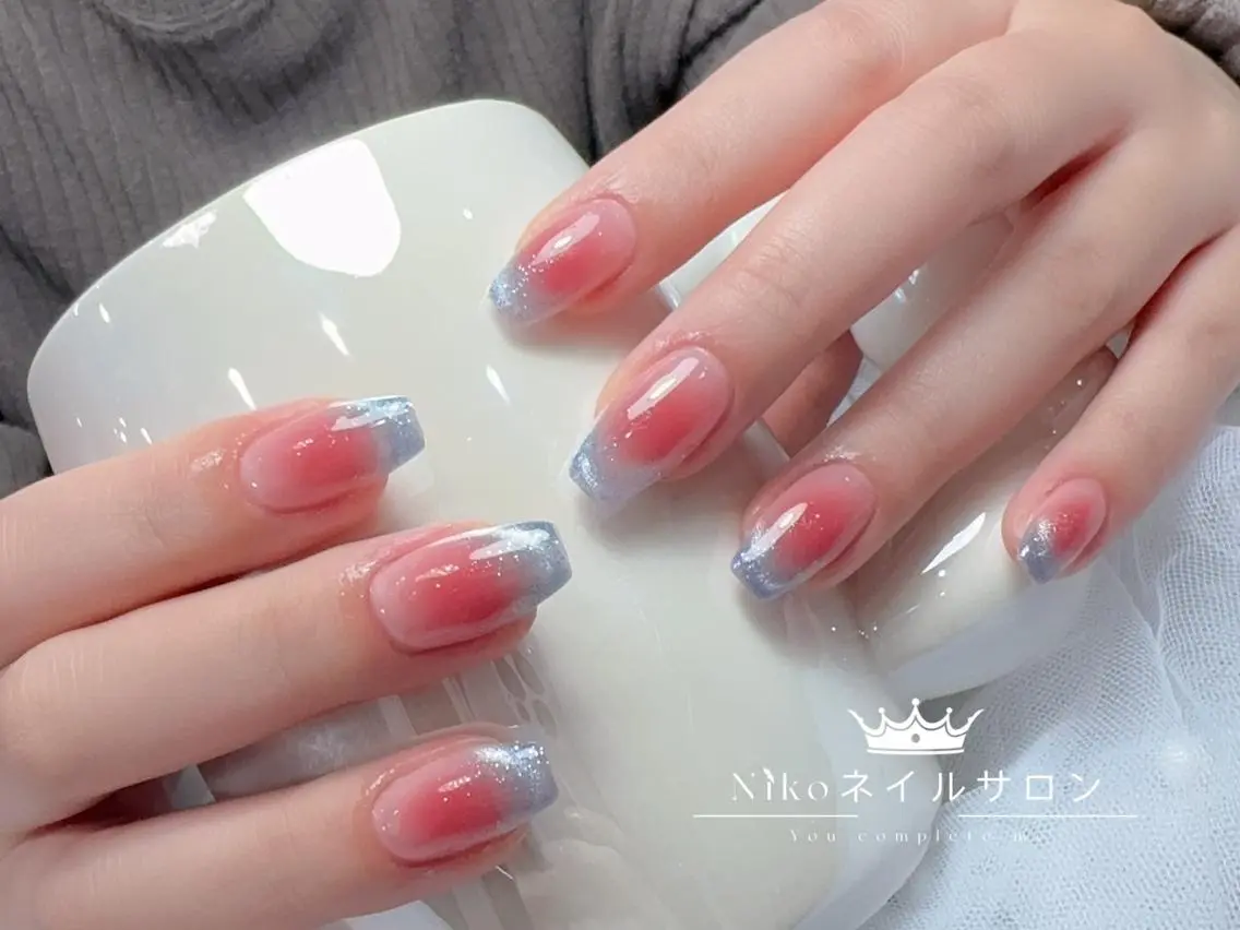 ネイル チークネイル 長さ出し フットネイル フレンチネイル ジェルネイル NIKO NAIL 柏のネイルデザイン
