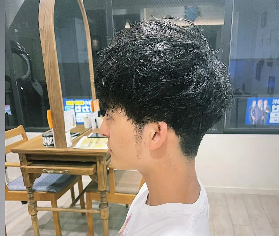 メンズ カット パーマ すげさやか ✨メンズカットパーマのヘアスタイル