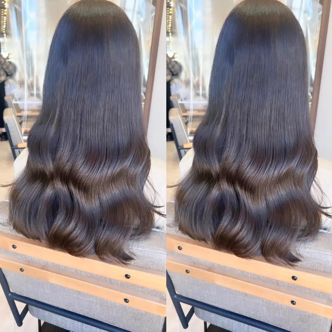 【3,4月限定クーポン🎍】 ダメージレスカラー➕quick TR✨➕巻き仕上げ🤍詳細確認必須⚠️の写真