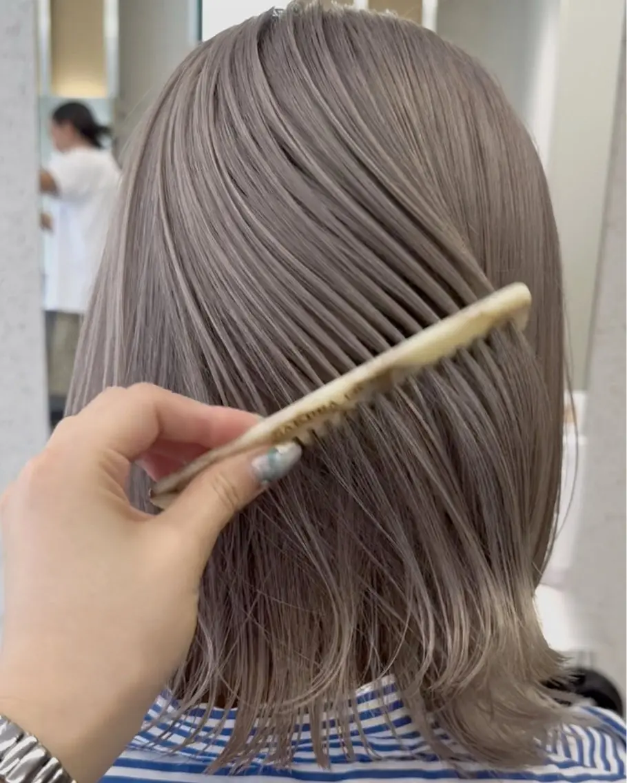 ミディアム ヘアカラー GOAT_茅ヶ崎 キシ サクラのヘアスタイル