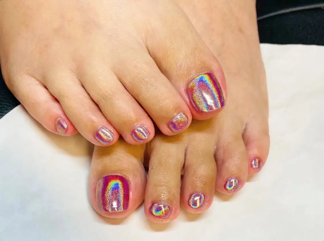 ネイル フットネイル 🦋YU810 ナチュラル専門店🦋のネイルデザイン