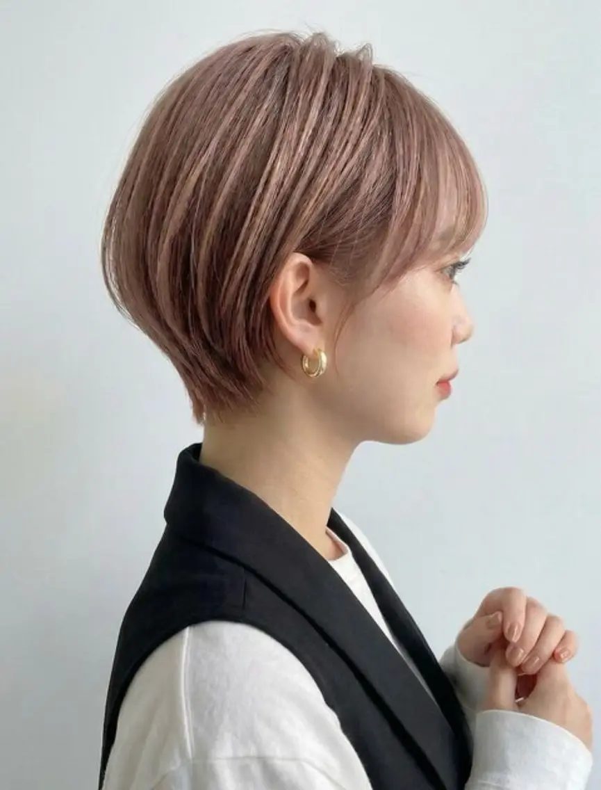 ショート カラー 似合わせスタイル 表参道🌿ちえのヘアスタイル