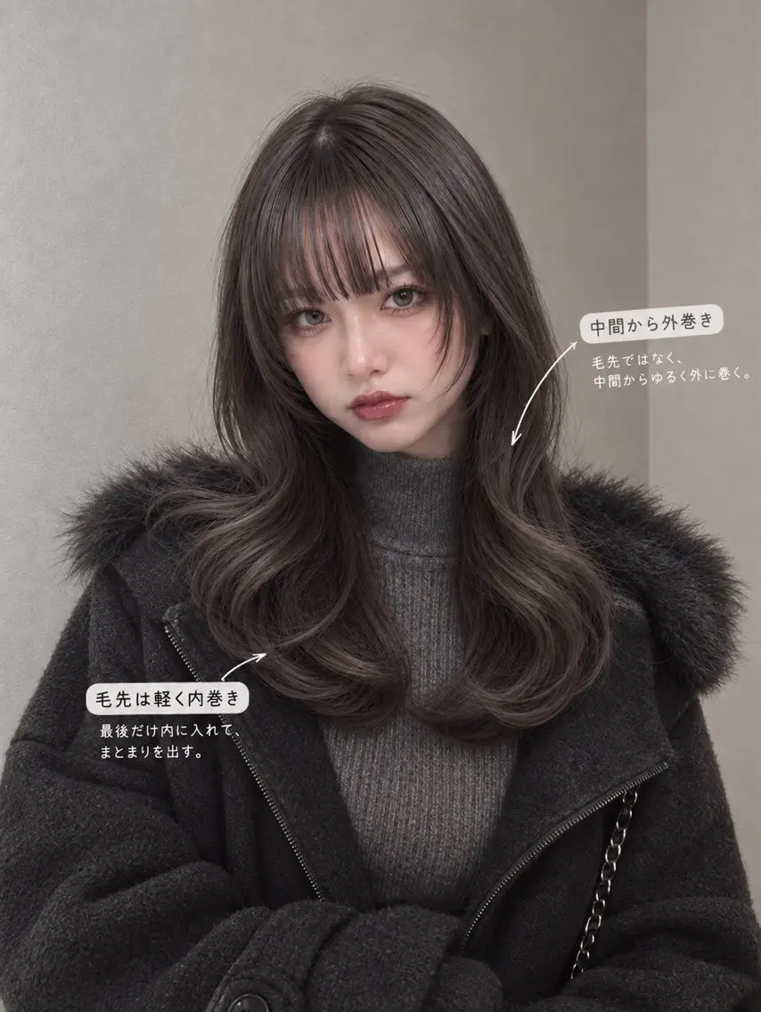 ロング カット ヘアカラー 新宿 透明感カラー /髪質改善 葛西夏海のヘアスタイル