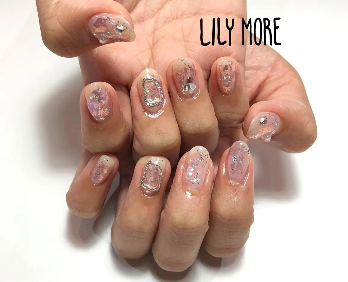 ネイル オーロラネイル Lily closetのネイルデザイン
