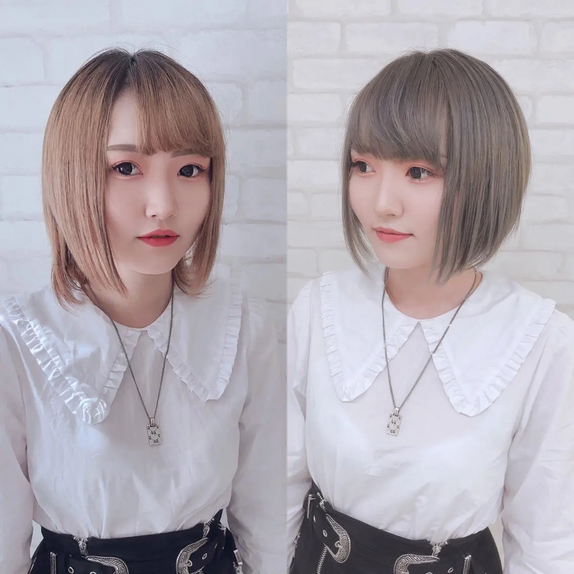 ミディアム カット ヘアカラー トリートメント アビリタ 警固のヘアスタイル
