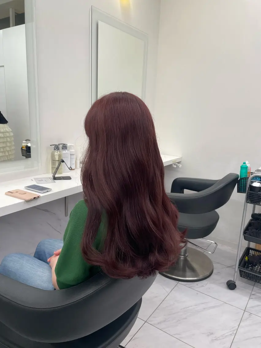 ロング カラー ヘアアレンジ ヘアカラー トリートメント ヘアセット 💗横浜美容室 💗HARUNAのヘアスタイル