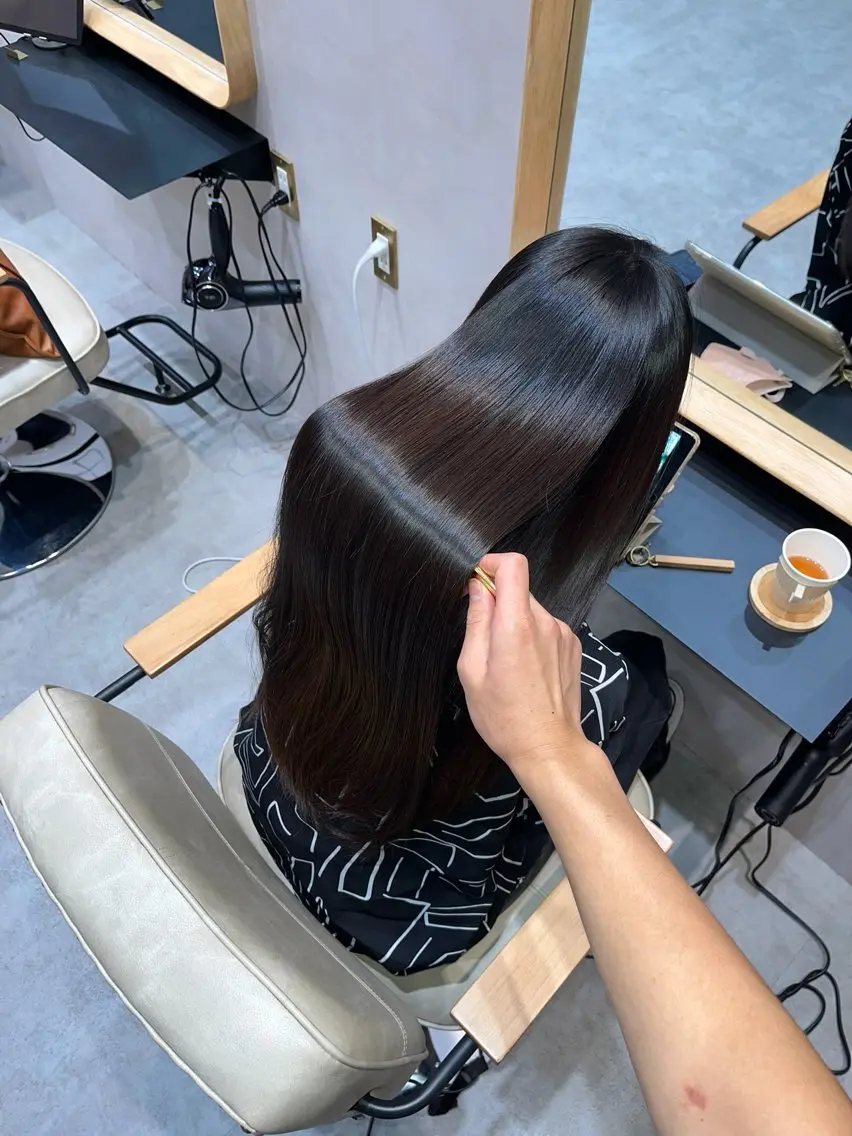 ロング 縮毛矯正 縮毛矯正/髪質改善 /艶髪特化/こうめいのヘアスタイル