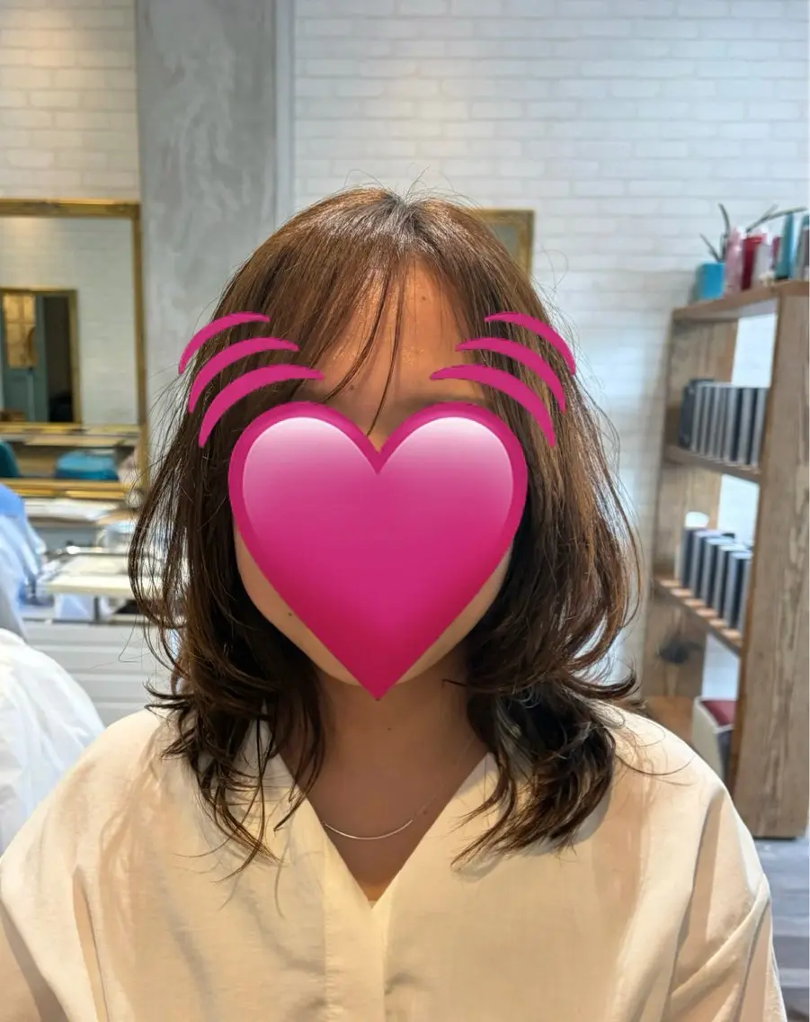 セミロング カット ヘアカラー Luana🌿 まいのヘアスタイル