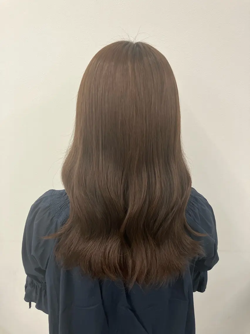 セミロング カラー ヘアアレンジ 💓色落ちまで綺麗な 垢抜けカラー💓のヘアスタイル