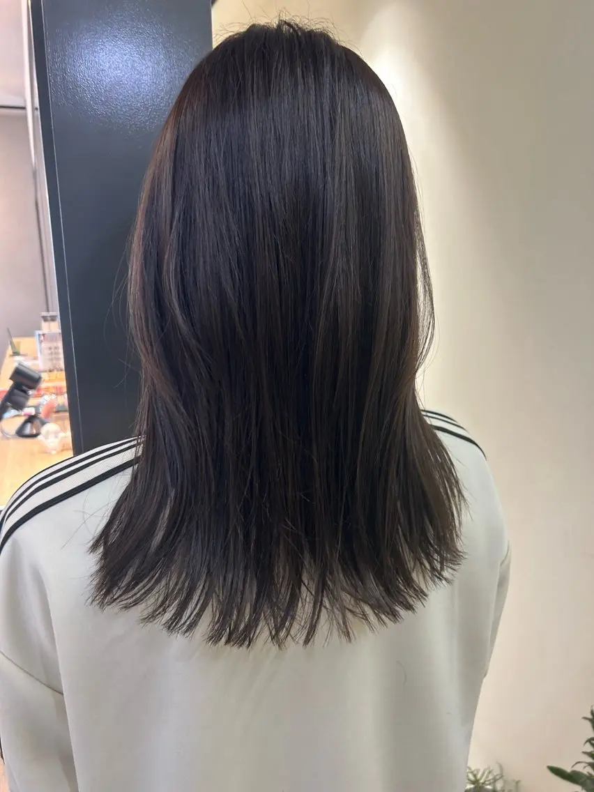 ロング カラー 透明感カラー グレージュ hubhair レイヤー/透明感のヘアスタイル