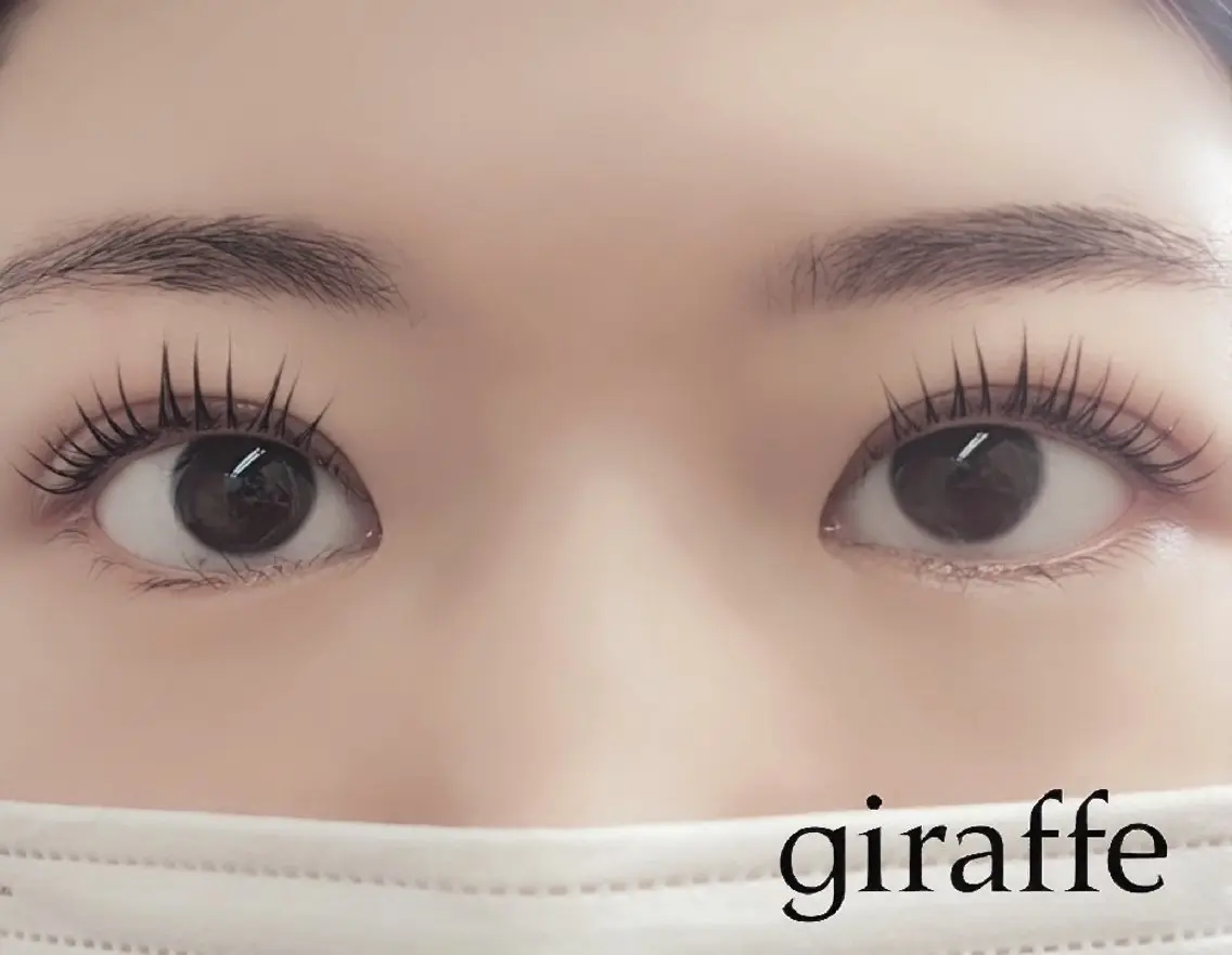マツエク・マツパ パリジェンヌラッシュリフト giraffe 💎camel のマツエク・マツパデザイン