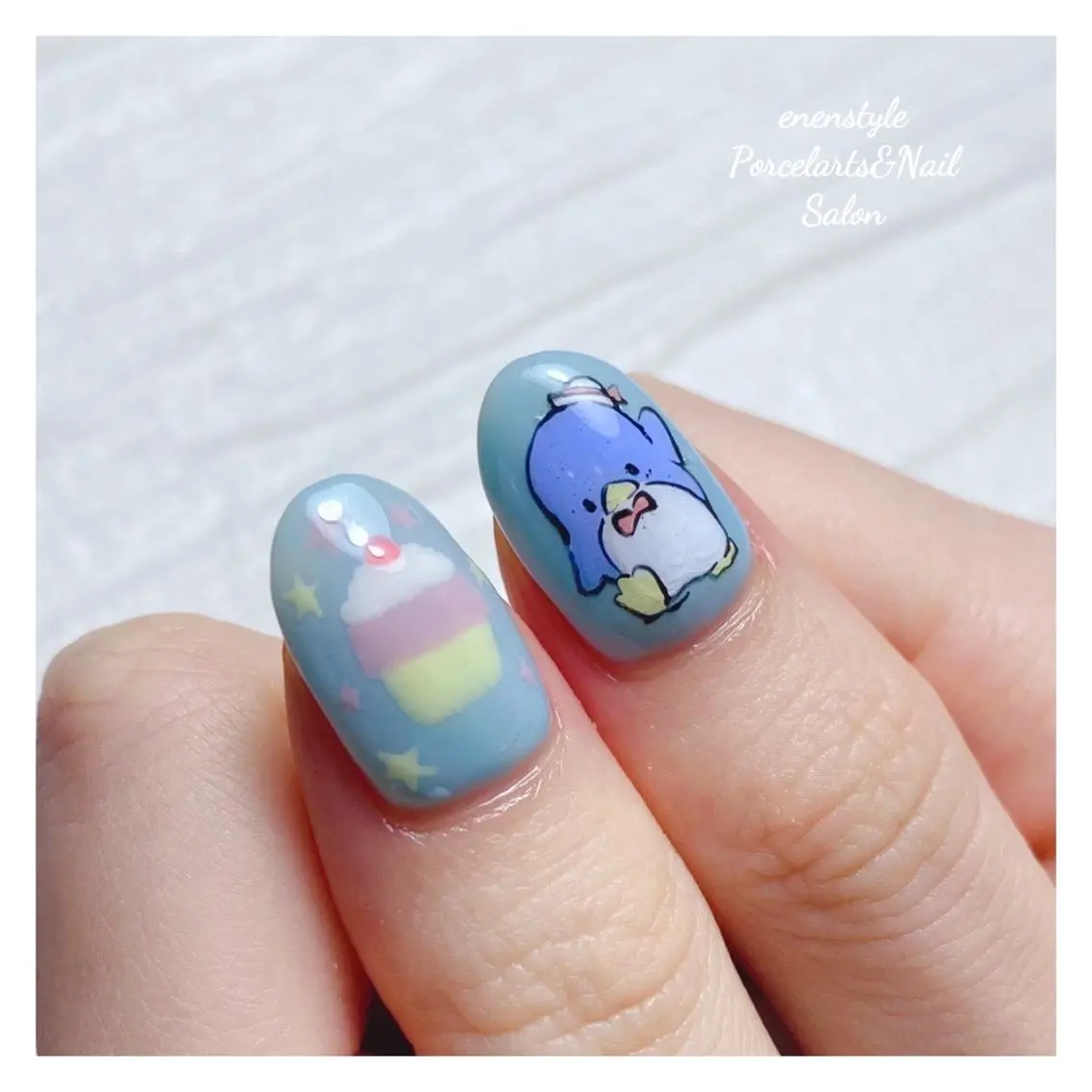 ミディアム ネイル 🐾enen style 🐾のネイルデザイン