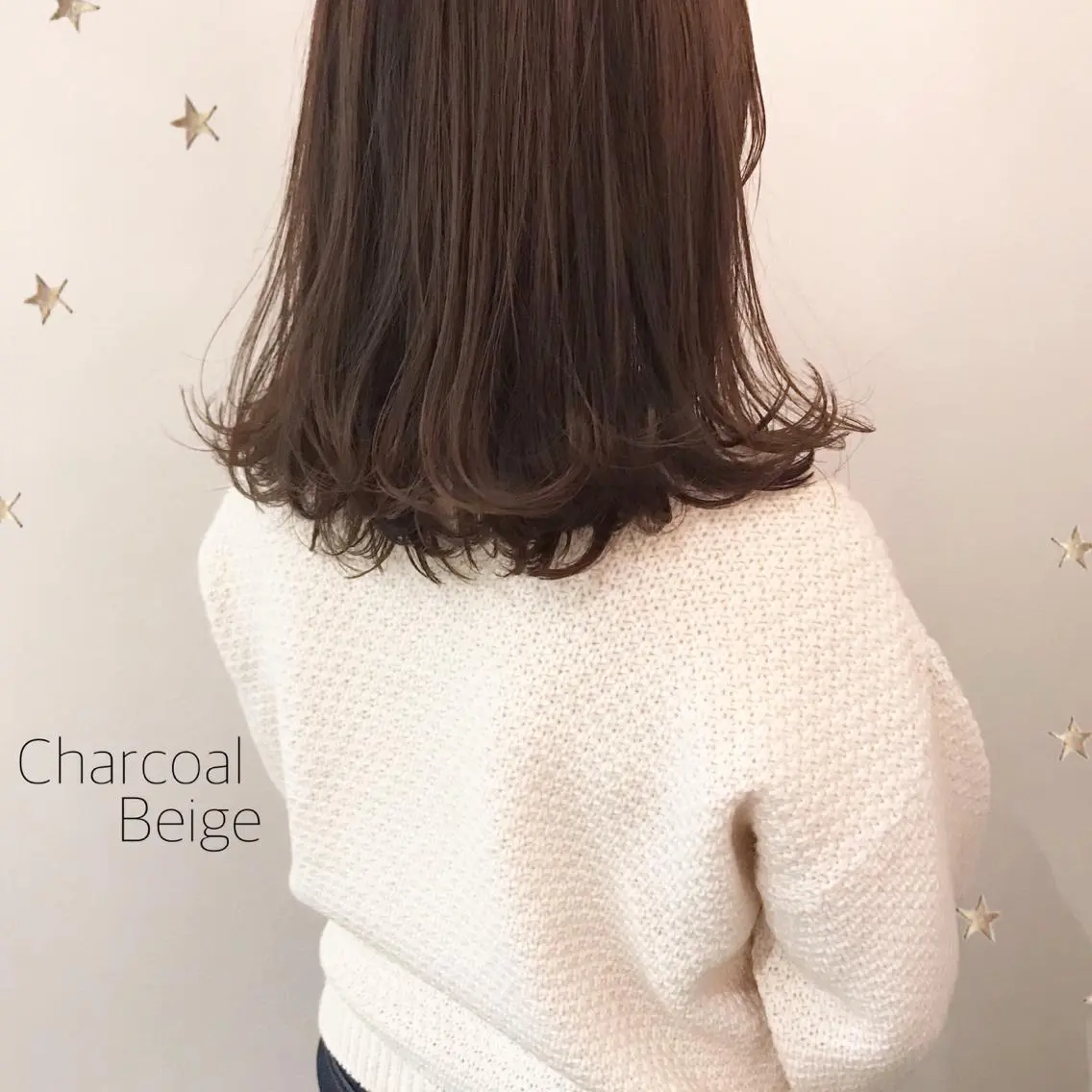 ミディアム カラー 市川 千夏のヘアスタイル