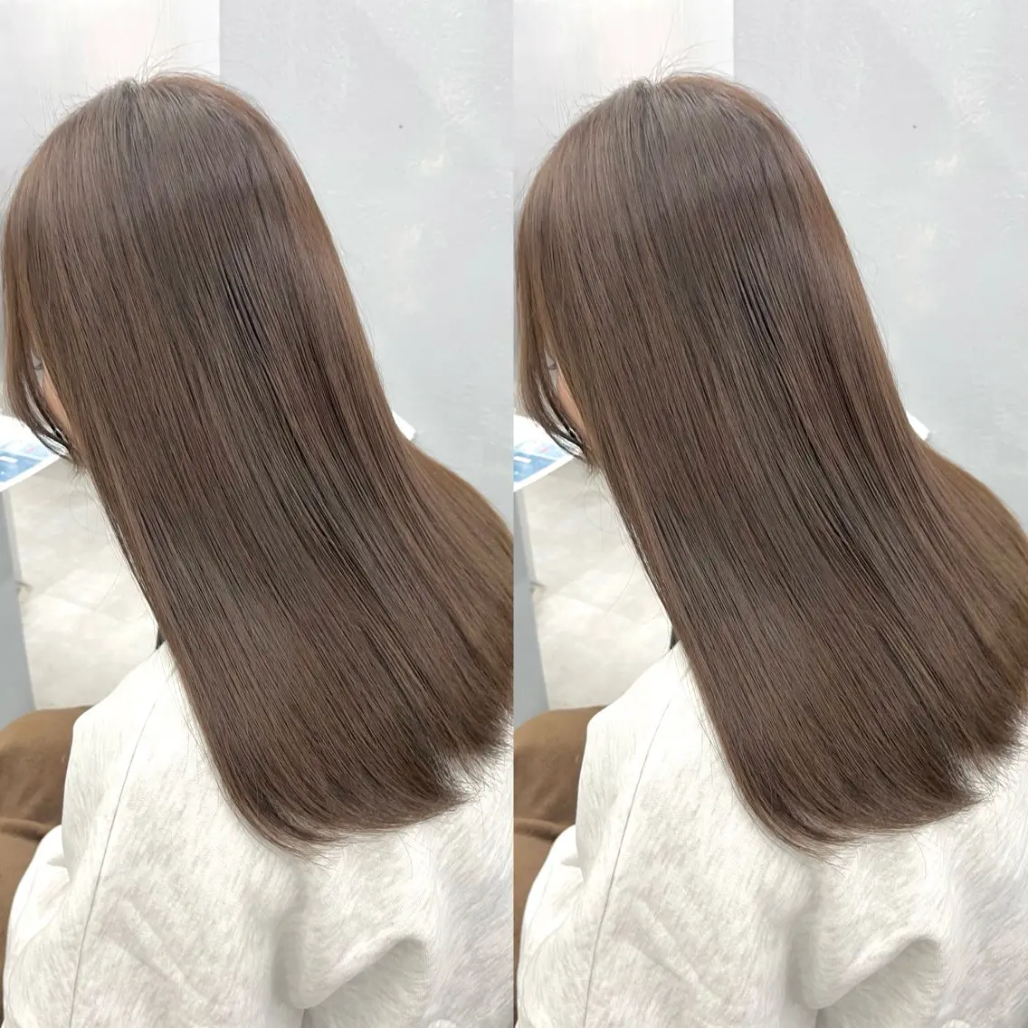 【小顔シルエット/抜け感実現】🎀前髪・顔まわりカット➕透明感カラー➕1stepトリートメント🎀の写真