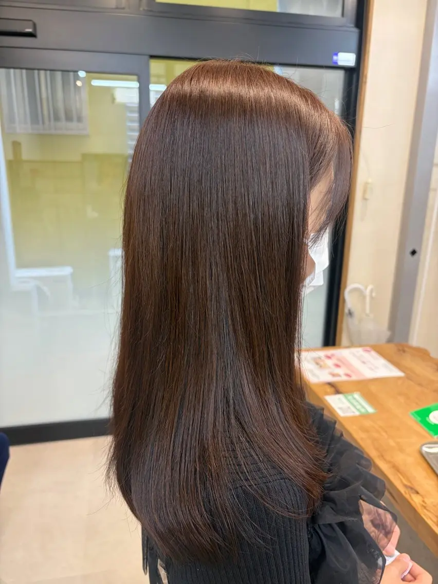 ロング カラー ヘアカラー 杉浦 愛華のヘアスタイル