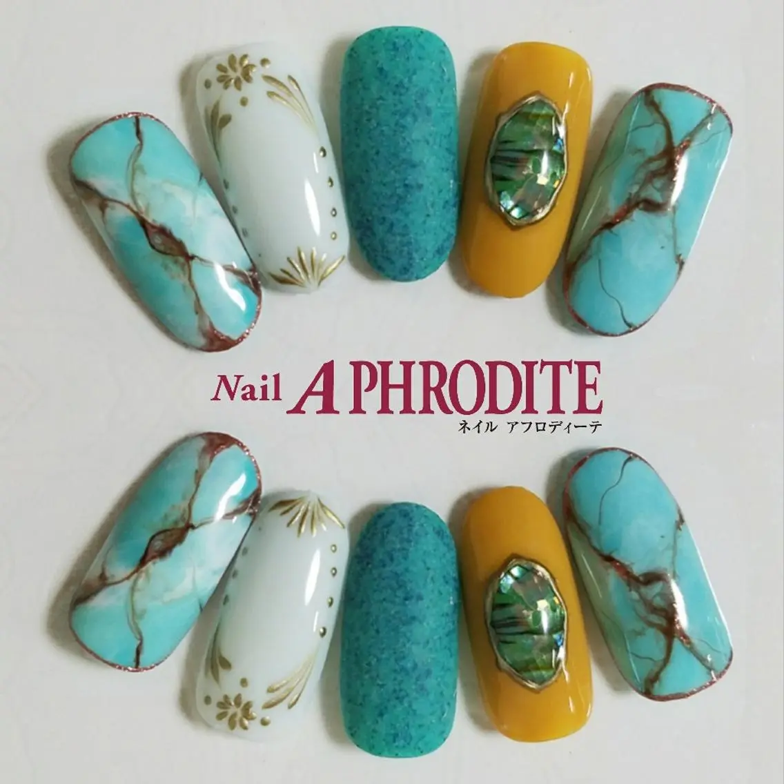 ネイル 大理石ネイル(マーブル) Nail Aphroditeのネイルデザイン