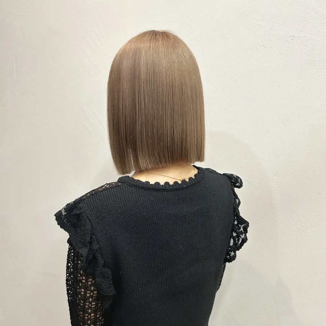 ミディアム カラー ベージュカラー グレージュ ミルクティーベージュ ミルクティーグレージュ げん/梅田美容室 中崎町美容室のヘアスタイル