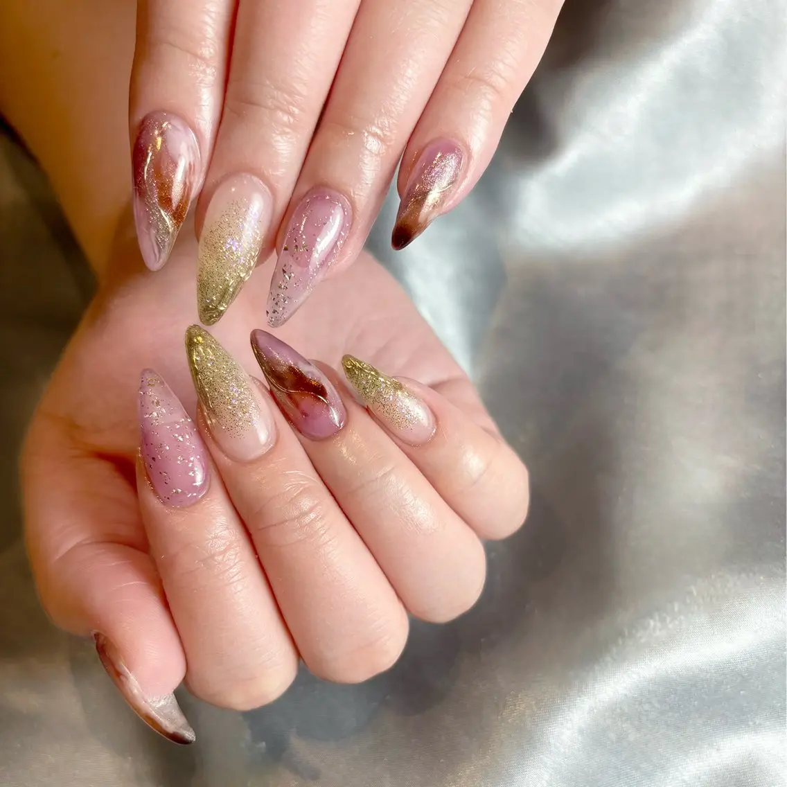 ネイル アートネイル スカルプネイル nail solon joieのネイルデザイン