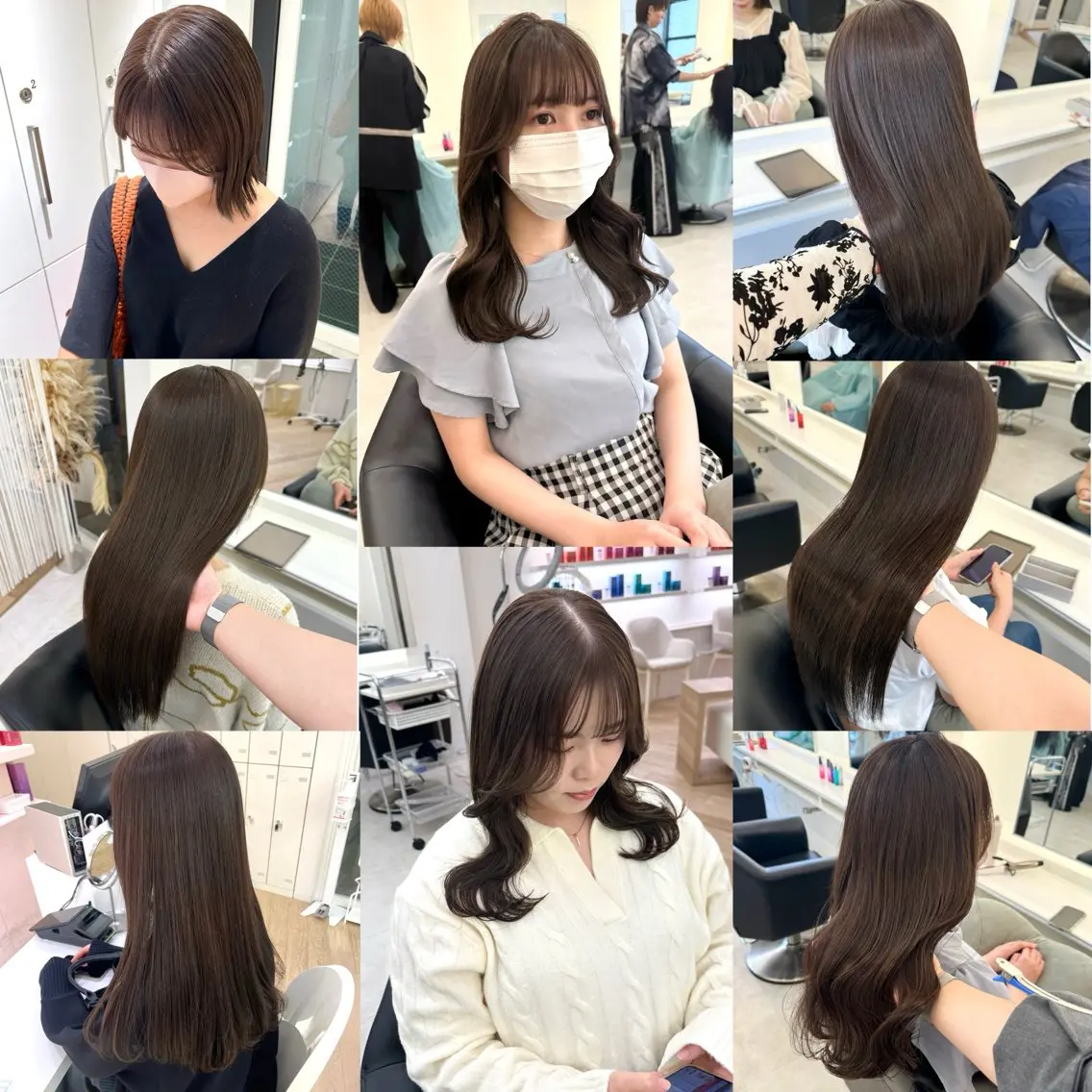 ロング カラー カット ヘアカラー トリートメント NANO/ ブリーチ×レイヤーのヘアスタイル
