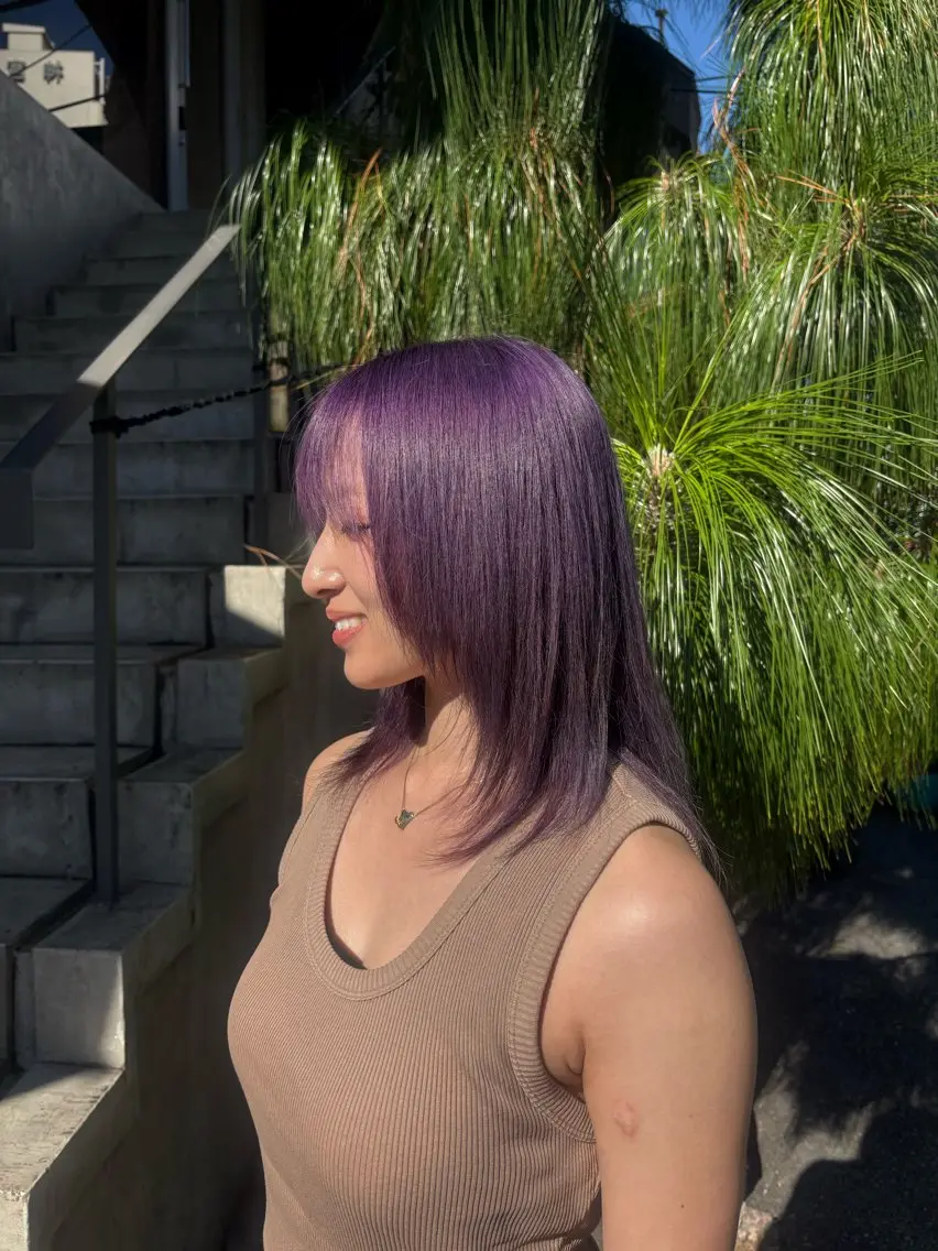ミディアム カラー ヘアカラー JuJu (orange)のヘアスタイル