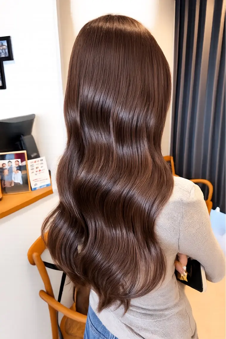 ロング カラー うる艶カラー/恵比寿 ベージュ/丸山陽平のヘアスタイル