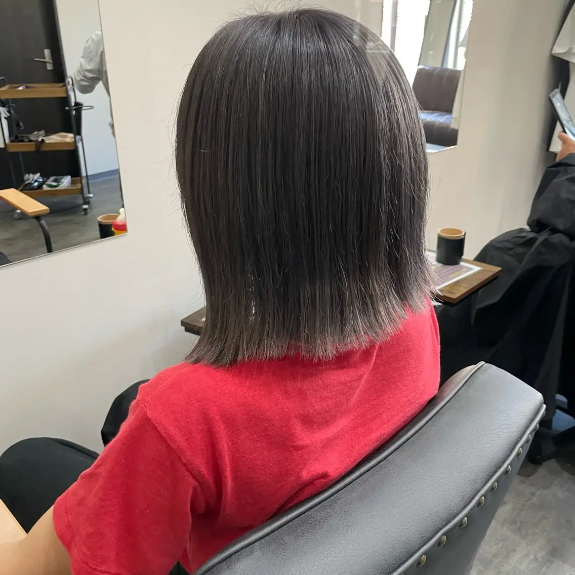 ショート カラー ブリーチ グレージュ 𓍯 Riho𓍯のヘアスタイル