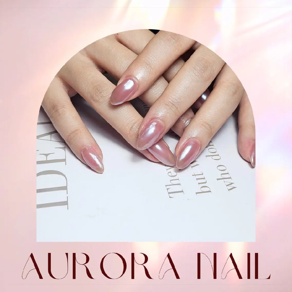 ネイル オーロラネイル シンプルネイル ハンドネイル Noah'snail   のネイルデザイン