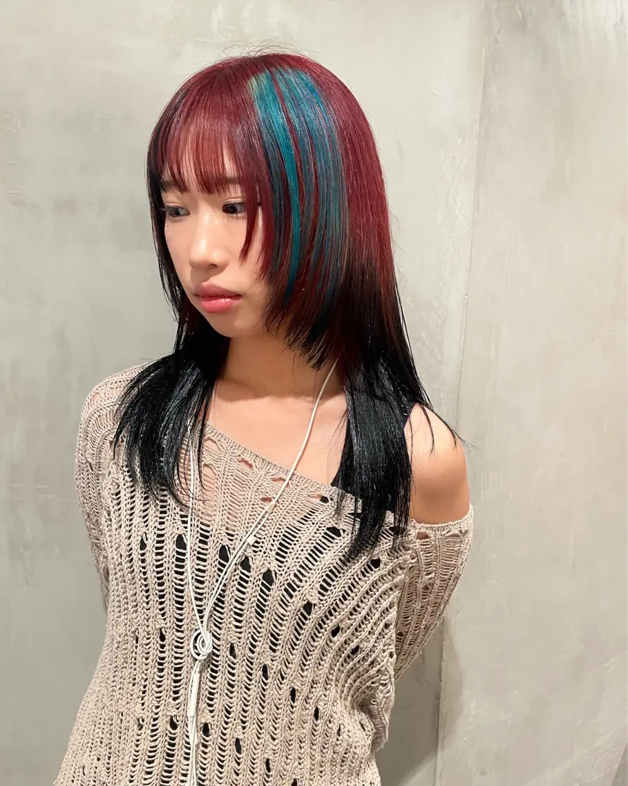 セミロング カラー ヘアカラー トリートメント 優作 〜圧倒的信頼〜のヘアスタイル