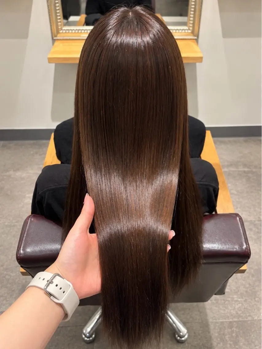 うるっとプル艶♡髪質改善カラーで憧れの艶髪へ🫧の写真