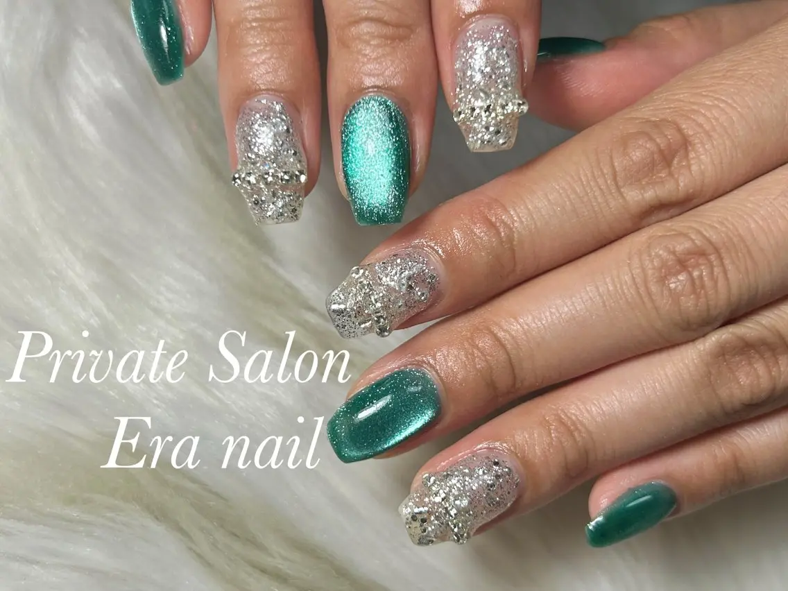 ネイル マグネットネイル ハンドネイル Era nailのネイルデザイン