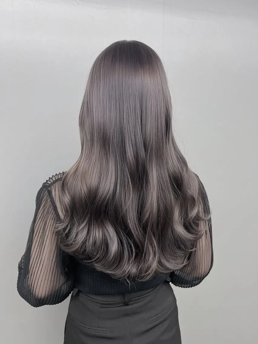 カラー ヘアカラー トリートメント ヘッドスパ ヘアセット 透明感/グレージュ/ ベージュ/るな🪽のヘアスタイル