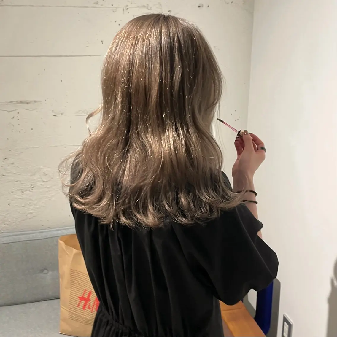 セミロング カラー ヘアカラー トリートメント 暖色カラー / rio🐏 / 目黒のヘアスタイル