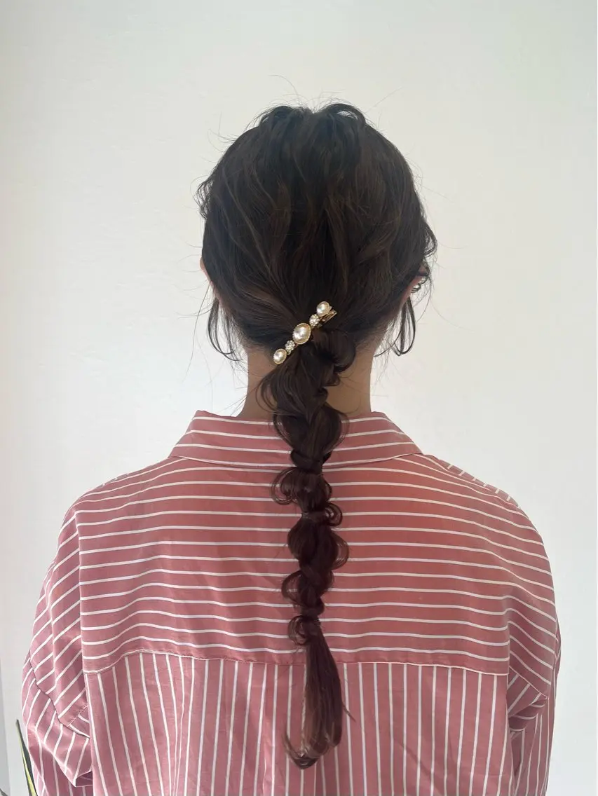 ヘアアレンジ ヘアセット TIDEHAIR YUKINAのヘアスタイル