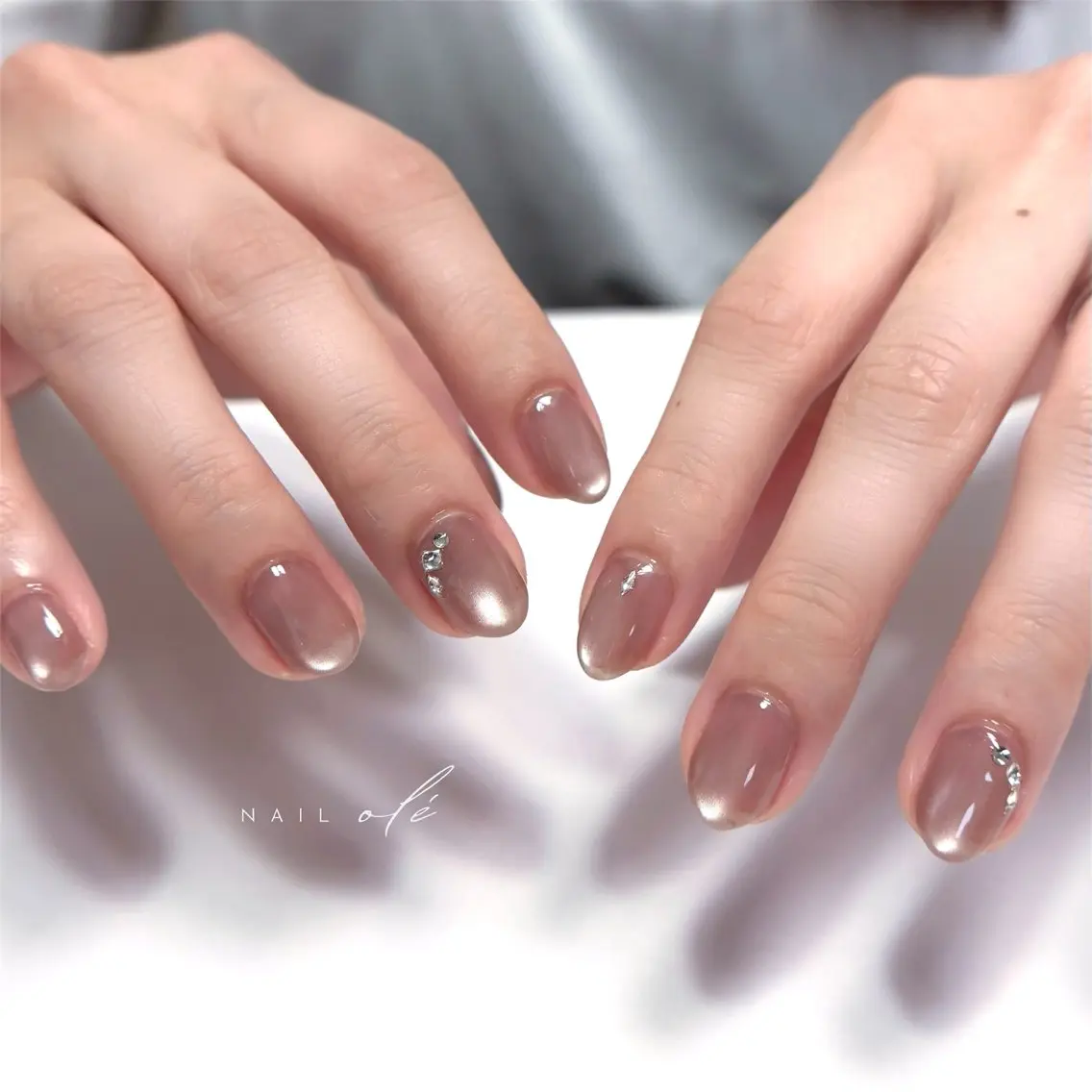 ネイル マグネットネイル オフィスネイル シンプルネイル ハンドネイル NAIL oleのネイルデザイン