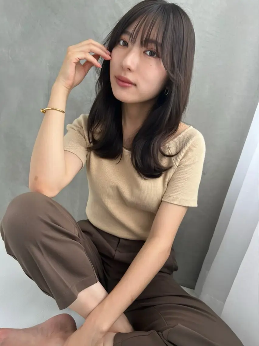 ミディアム 【髪質改善×トレンド ヘア】杉崎のヘアスタイル
