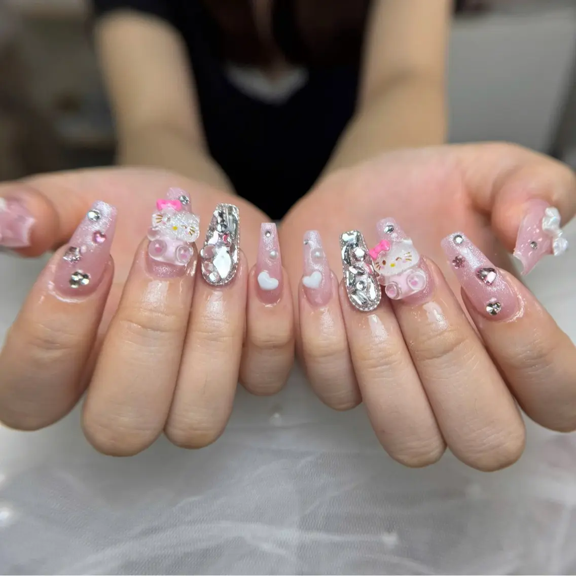 ネイル 長さ出し ジェルネイル 持ち込み オフィスネイル ワンカラーネイル Michi Nail Staffのネイルデザイン