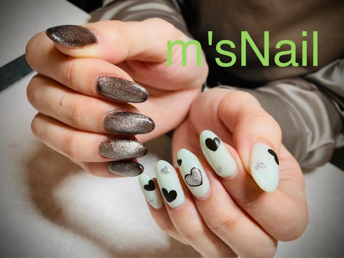 ネイル バレンタイン m'sNail 福岡西区 ネイルのネイルデザイン