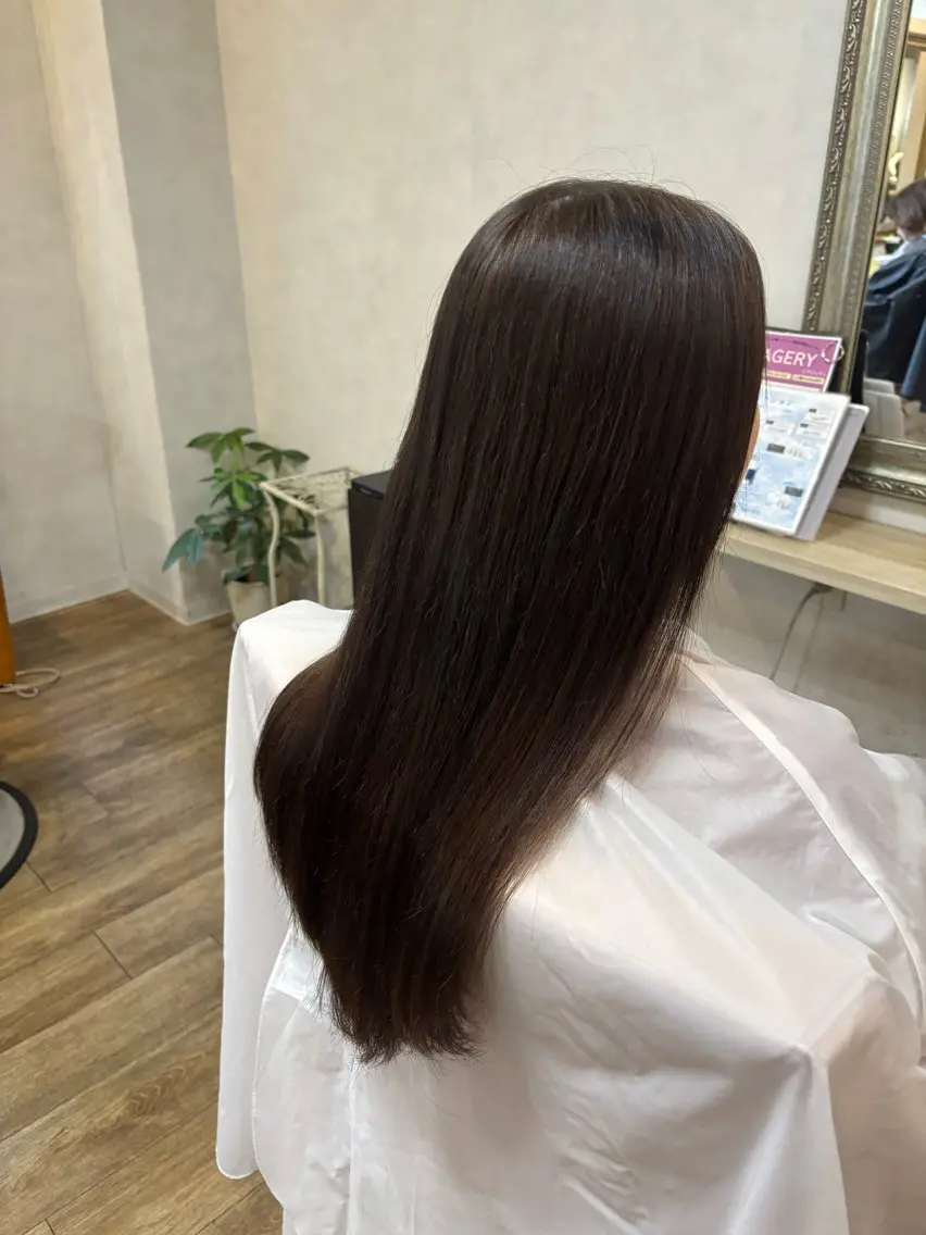 ロング カラー ブラウンカラー ヘアカラー ︎︎ さやのヘアスタイル