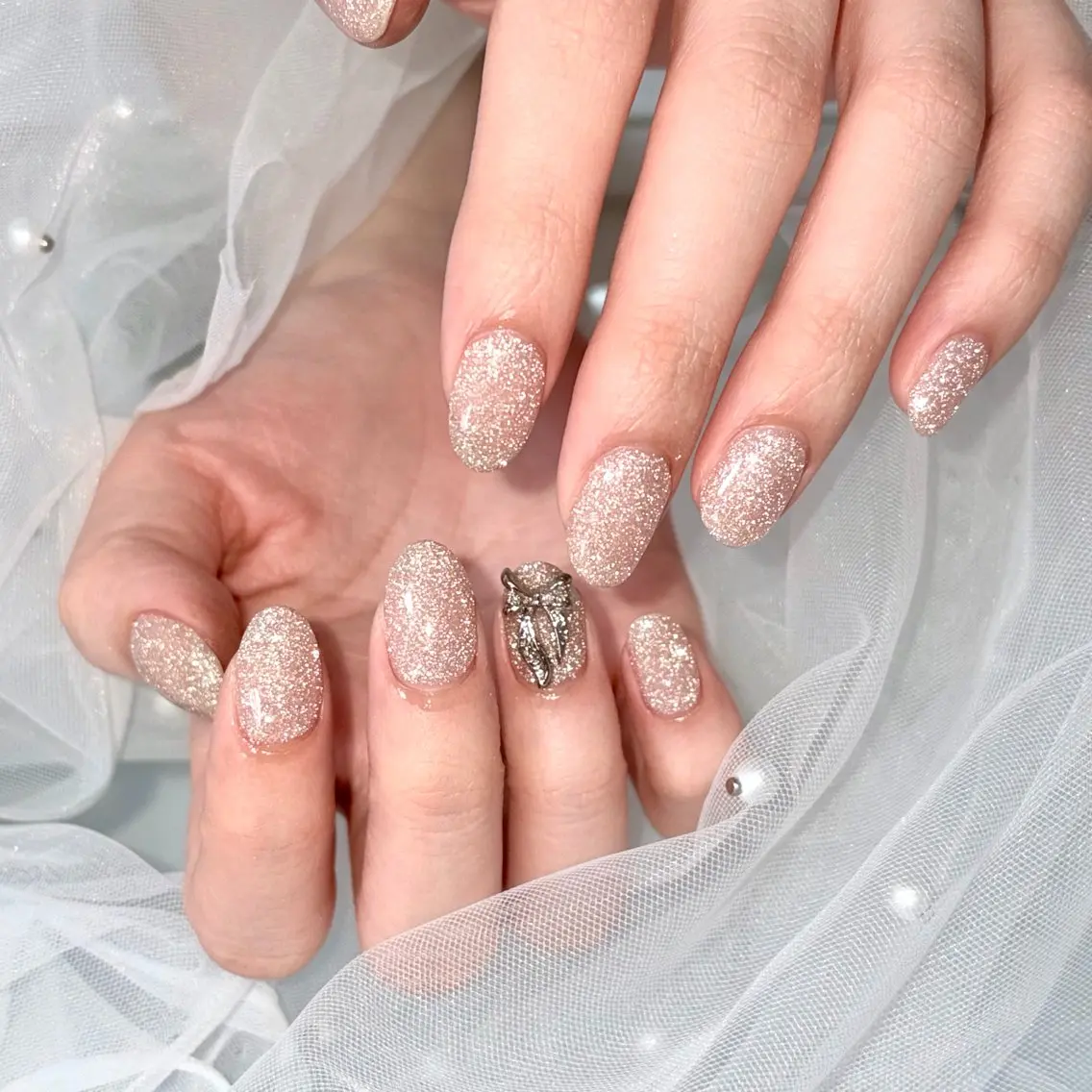 ネイル フラッシュネイル キラキラネイル シンプルネイル ハンドネイル Nail Eyelash yのネイルデザイン